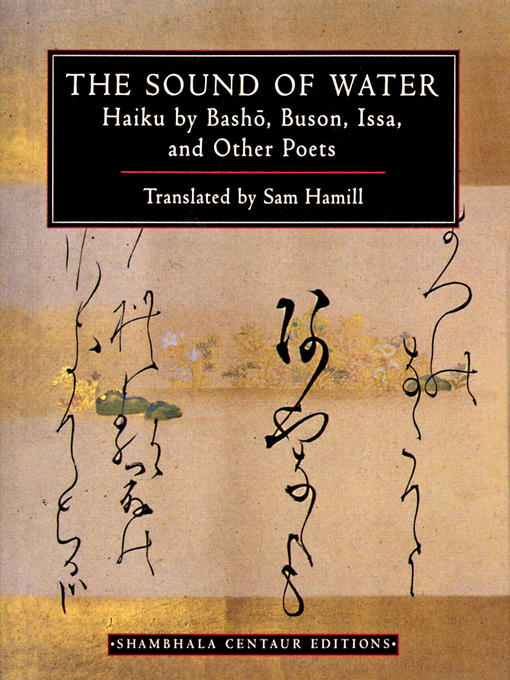 Title details for The Sound of Water by Sam Hamill - Available